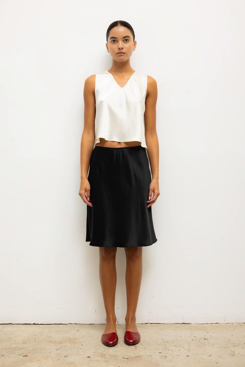 Barb Slip Skirt - Black - Image 1