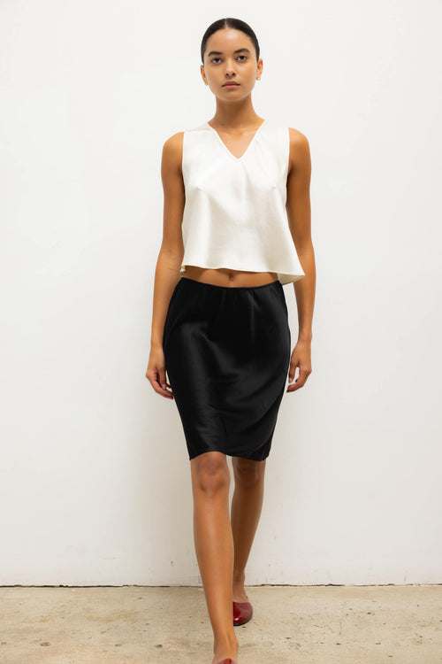 Barb Slip Skirt - Black - Image 3
