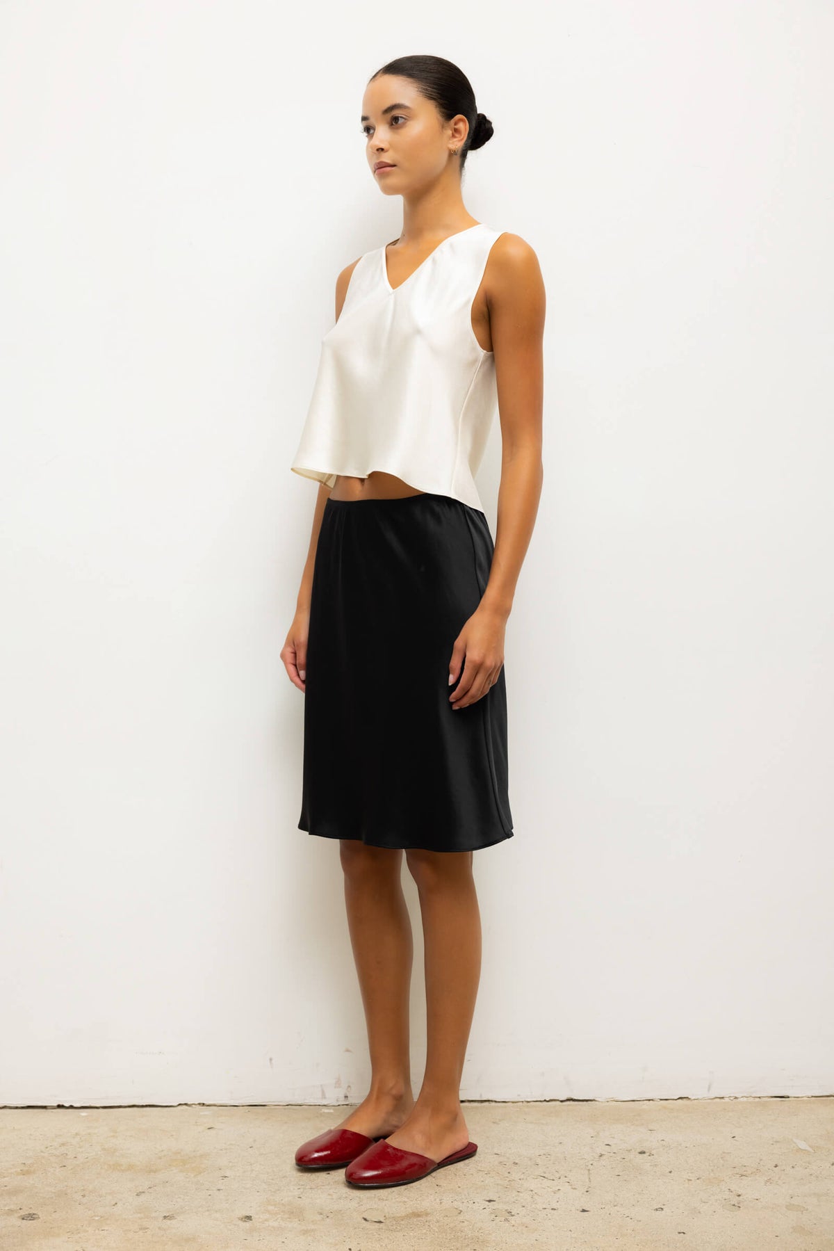Barb Slip Skirt - Black - Image 5