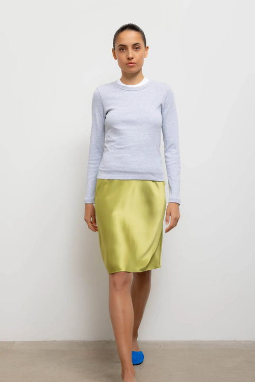 Barb Slip Skirt - Chartreuse - Image 3