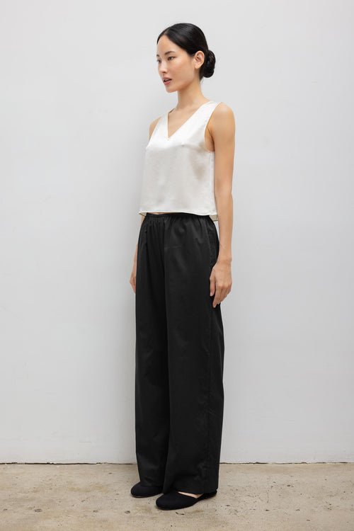 Barb V Neck Shell - Creme - Image 6