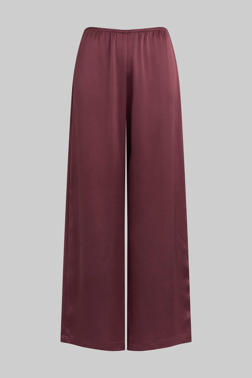 Barb Wide Leg Pant - Malbec - Image 2