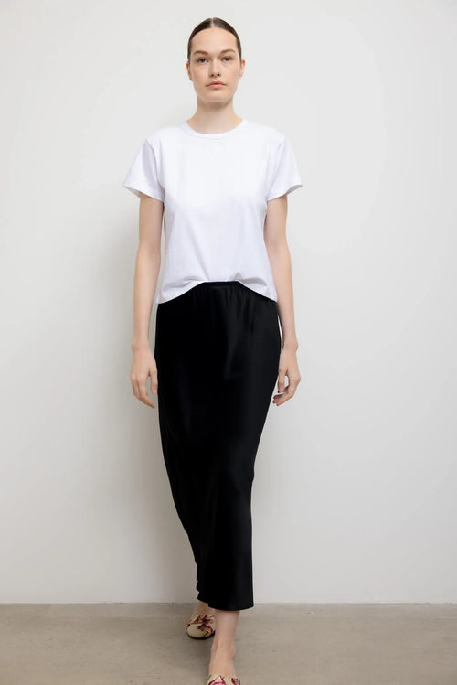 Barb Bias Ankle Skirt - Black - Image 3