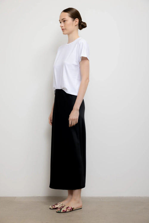 Barb Bias Ankle Skirt - Black - Image 5