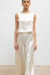 Barb Crop Sleeveless Crew
