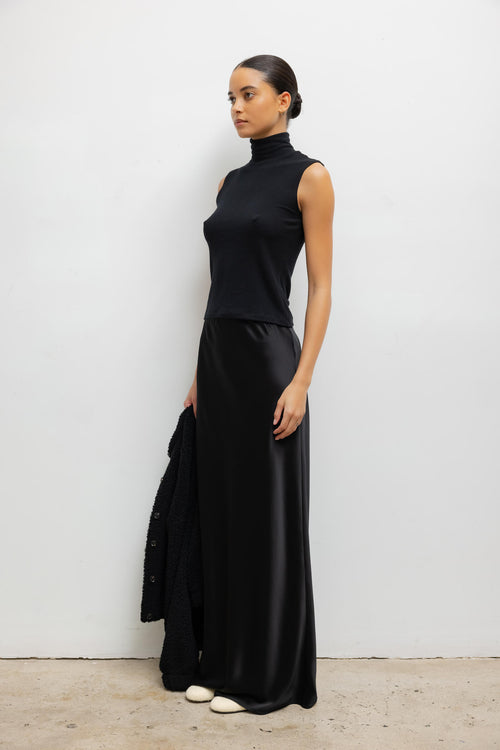 Lauren Sleeveless Turtleneck - Black - Image 6