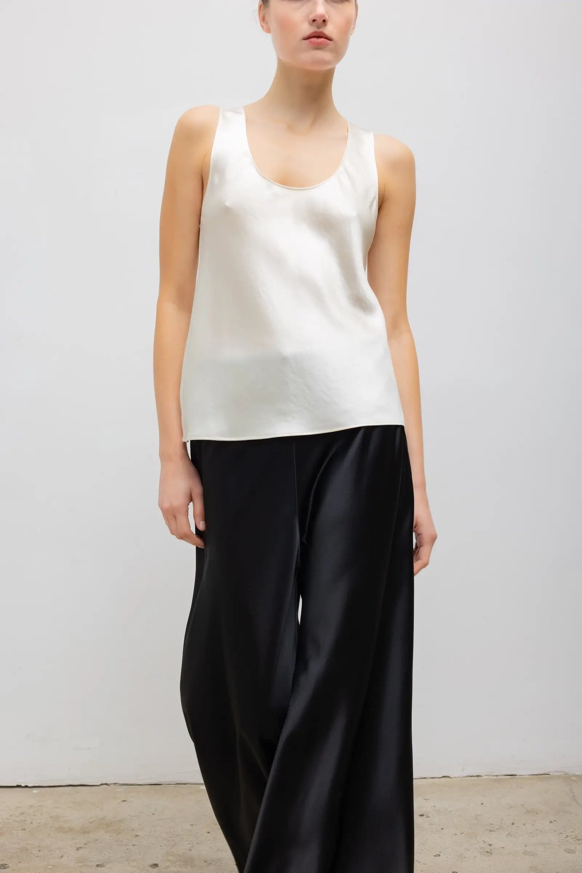 Barb Bias Tank - Creme - Image 5