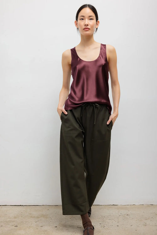 Barb Bias Tank - Malbec - Image 4