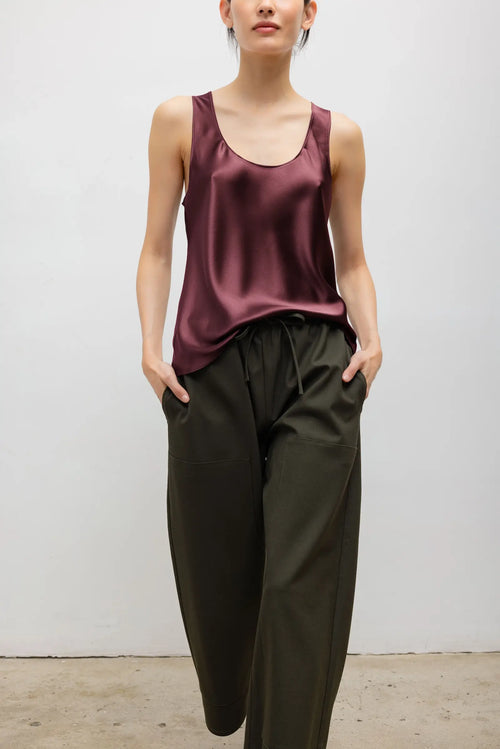 Barb Bias Tank - Malbec - Image 5