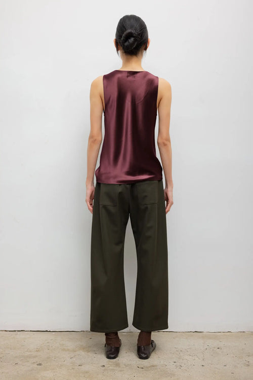 Barb Bias Tank - Malbec - Image 7