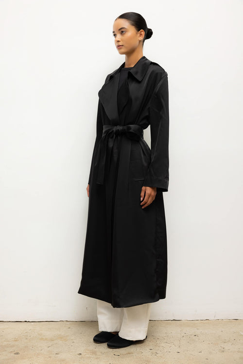 Barb Trench Coat - Black - Image 7