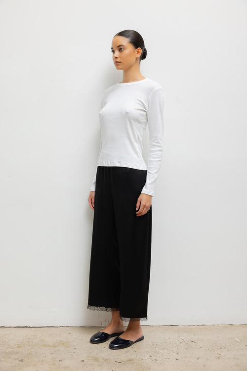 Barb Lace Crop Pant - Black - Image 5