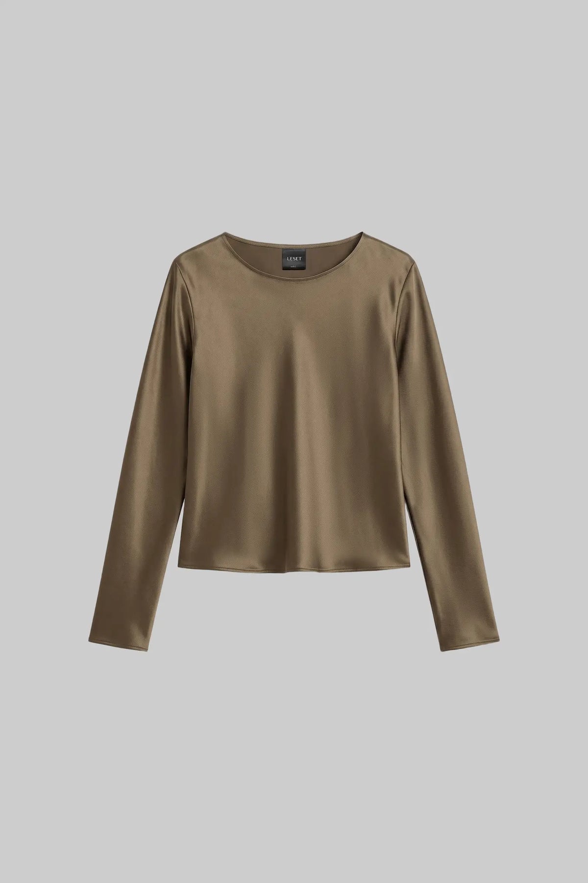 Barb Long Sleeve Crew - Olive - Image 2