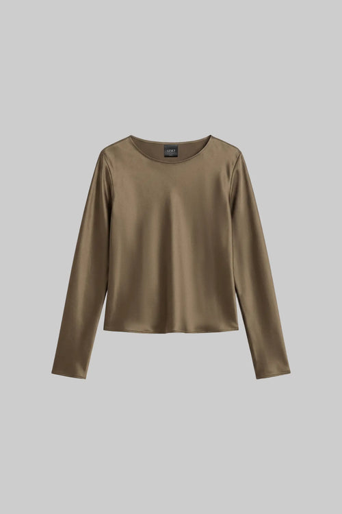 Barb Long Sleeve Crew - Olive - Image 2