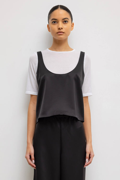 Barb Scoop Tank - Black - Image 1