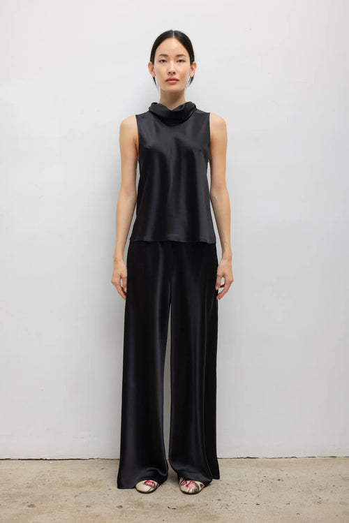 Barb Sleeveless Cowl Neck - Black - Image 3
