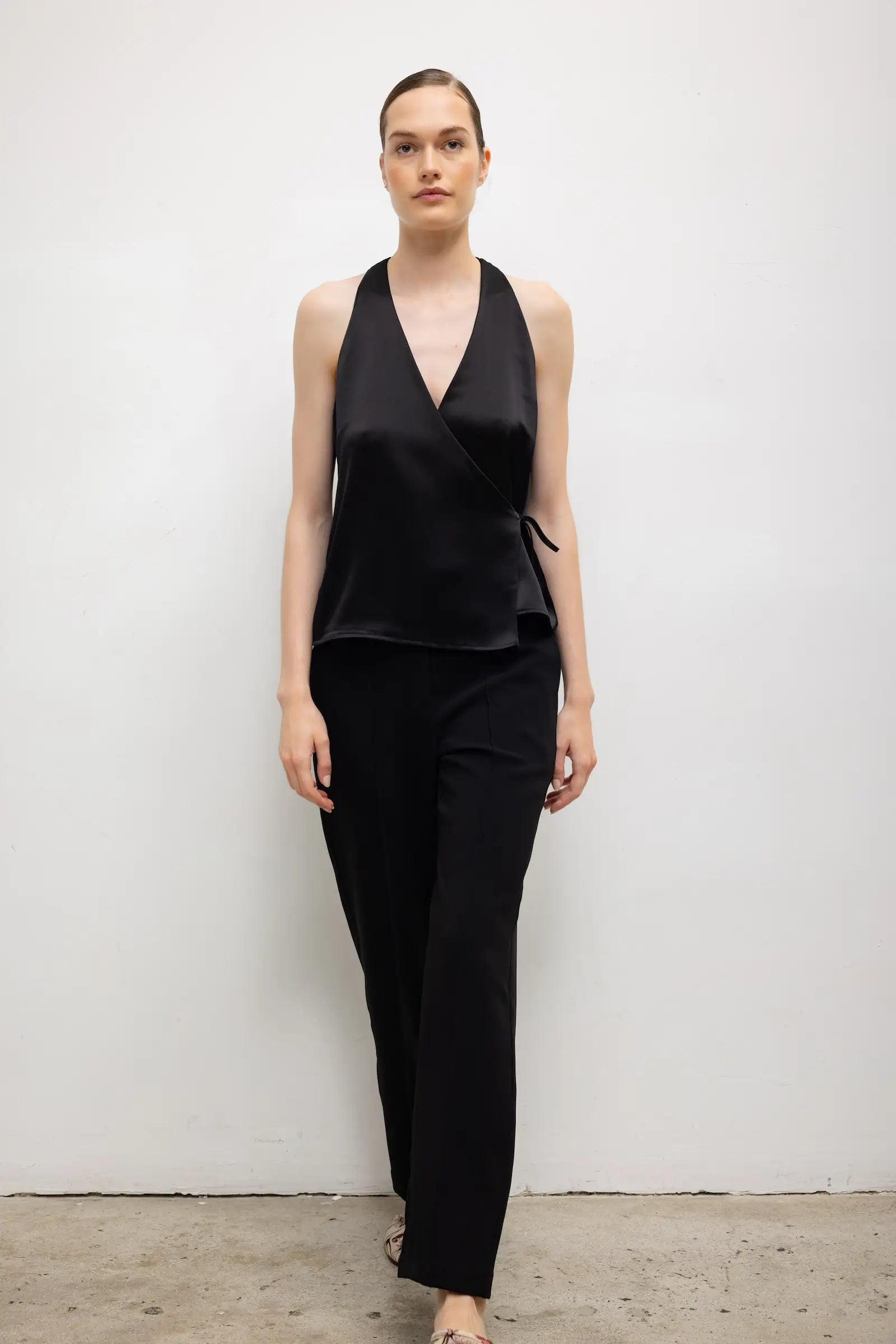 Pre-Order: Barb Sleeveless Wrap Top