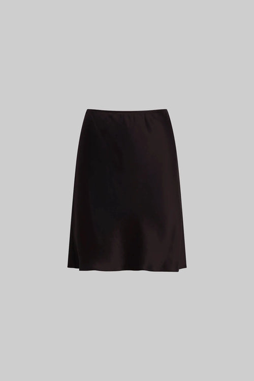 Barb Slip Skirt - Chocolate - Image 2