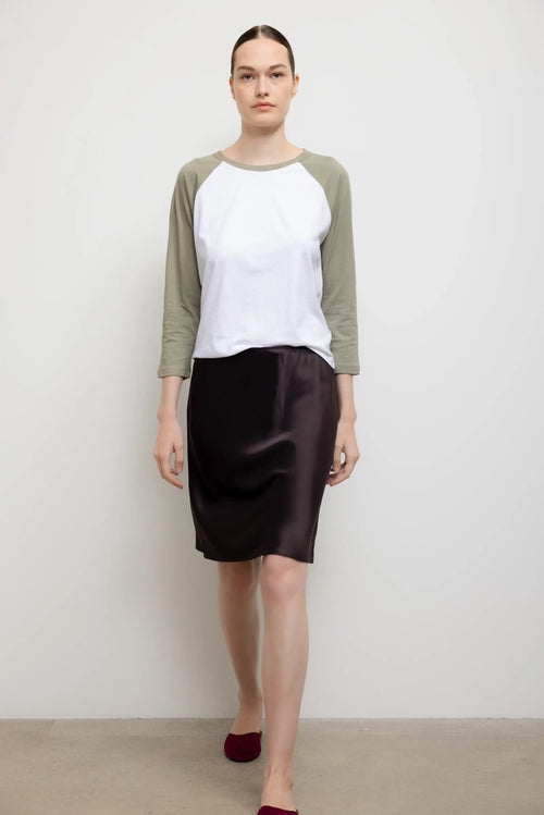 Barb Slip Skirt - Chocolate - Image 3