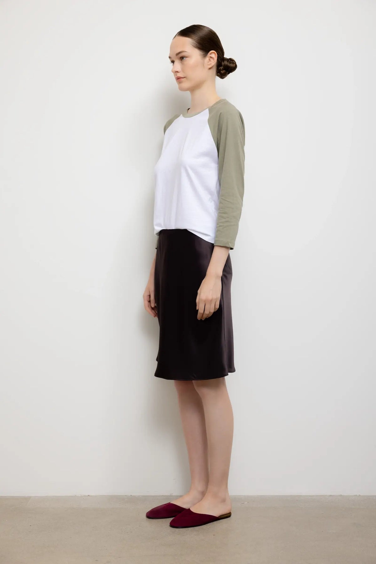 Barb Slip Skirt - Chocolate - Image 5