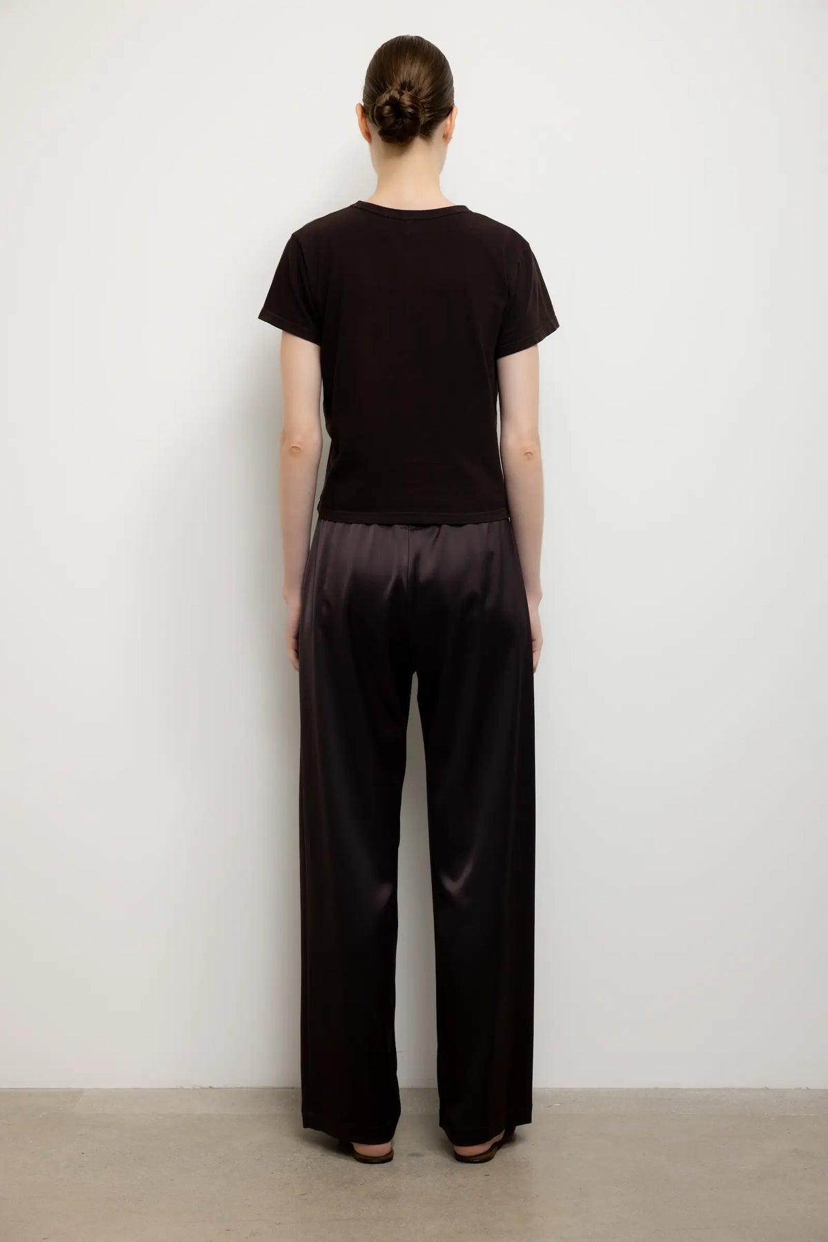 Barb Wide Leg Pant - Chocolate - Image 6