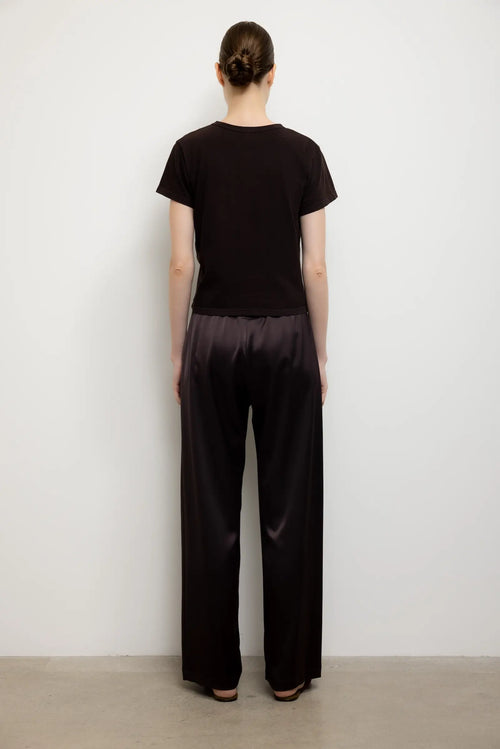 Barb Wide Leg Pant - Chocolate - Image 6