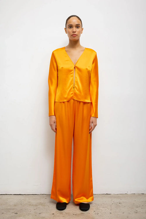 Barb Wide Leg Pant - Mandarine - Image 1