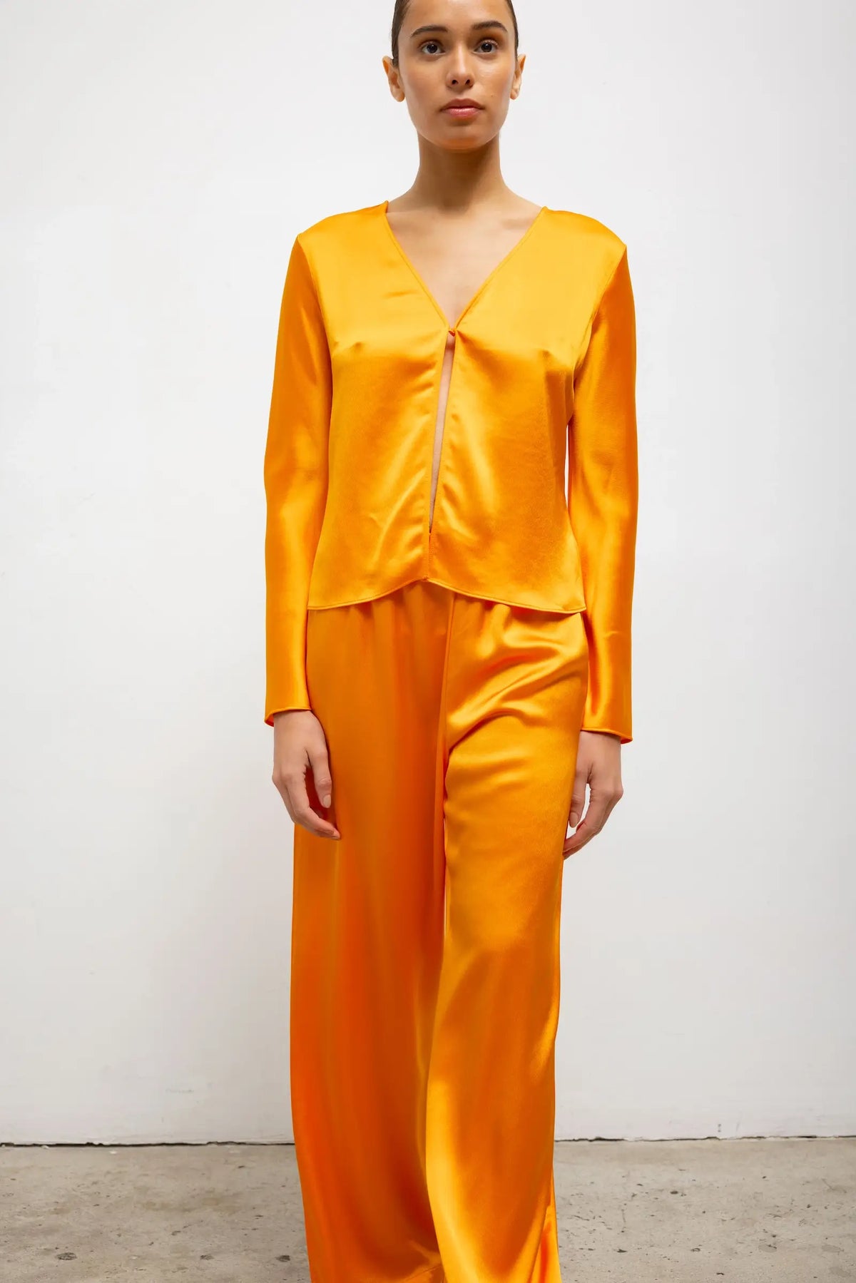 Barb Wide Leg Pant - Mandarine - Image 4
