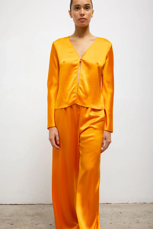 Barb Wide Leg Pant - Mandarine - Image 4