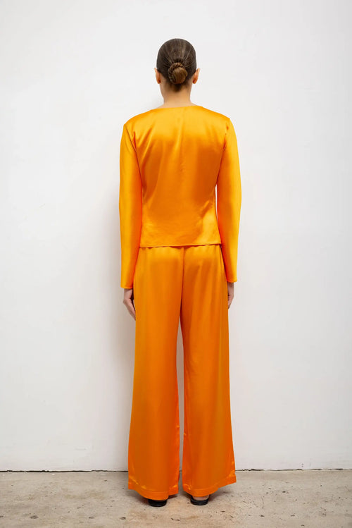 Barb Wide Leg Pant - Mandarine - Image 6