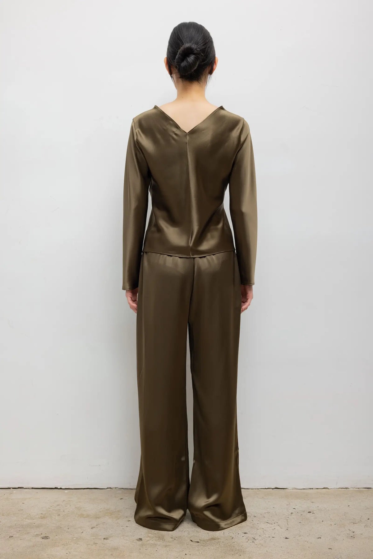 Barb Wide Leg Pant - Olive - Image 6
