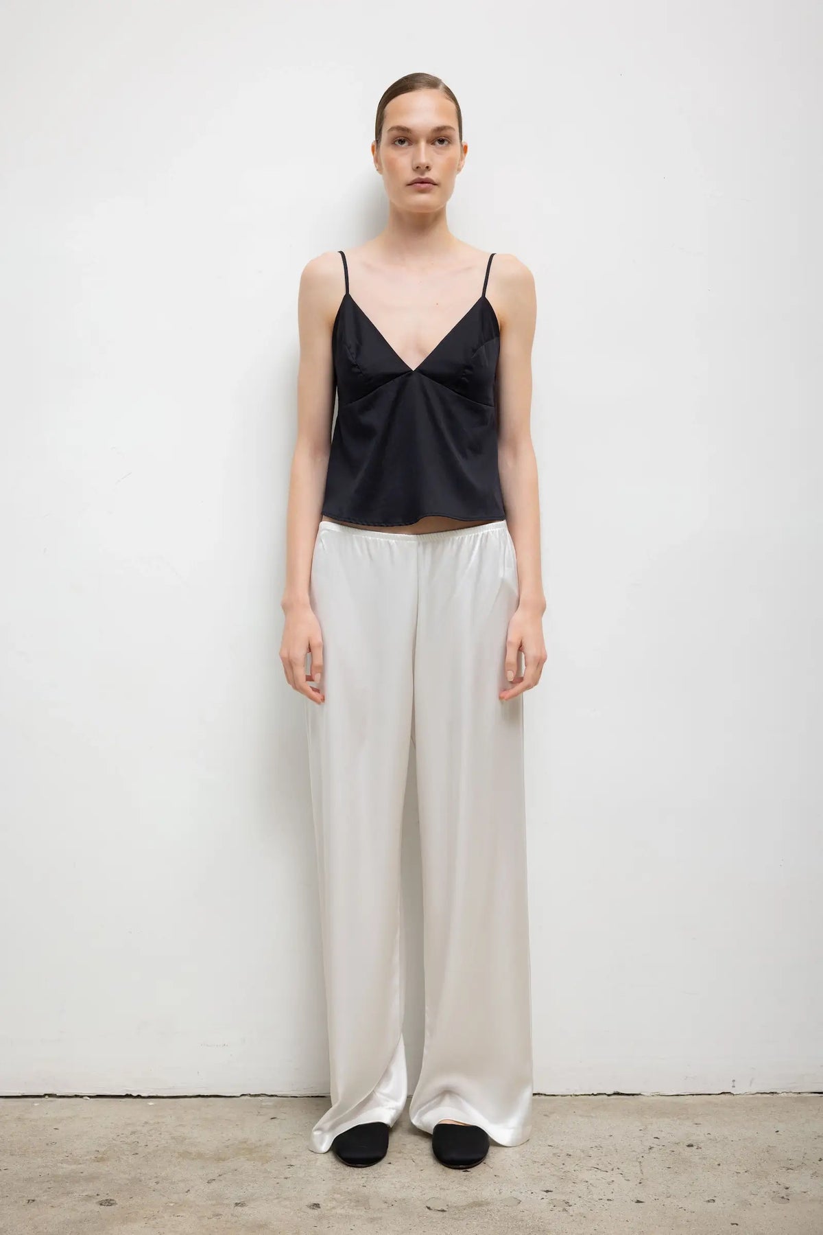 Barb Wide Leg Pant - Optic White - Image 1