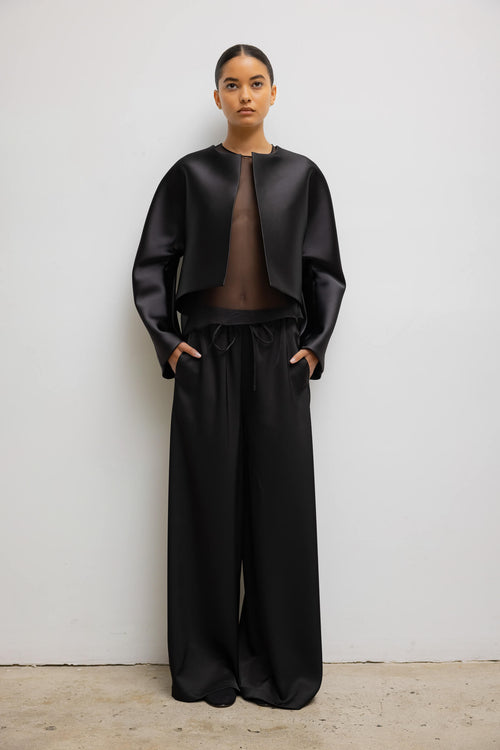 Bobbi Crop Jacket - Black - Image 3