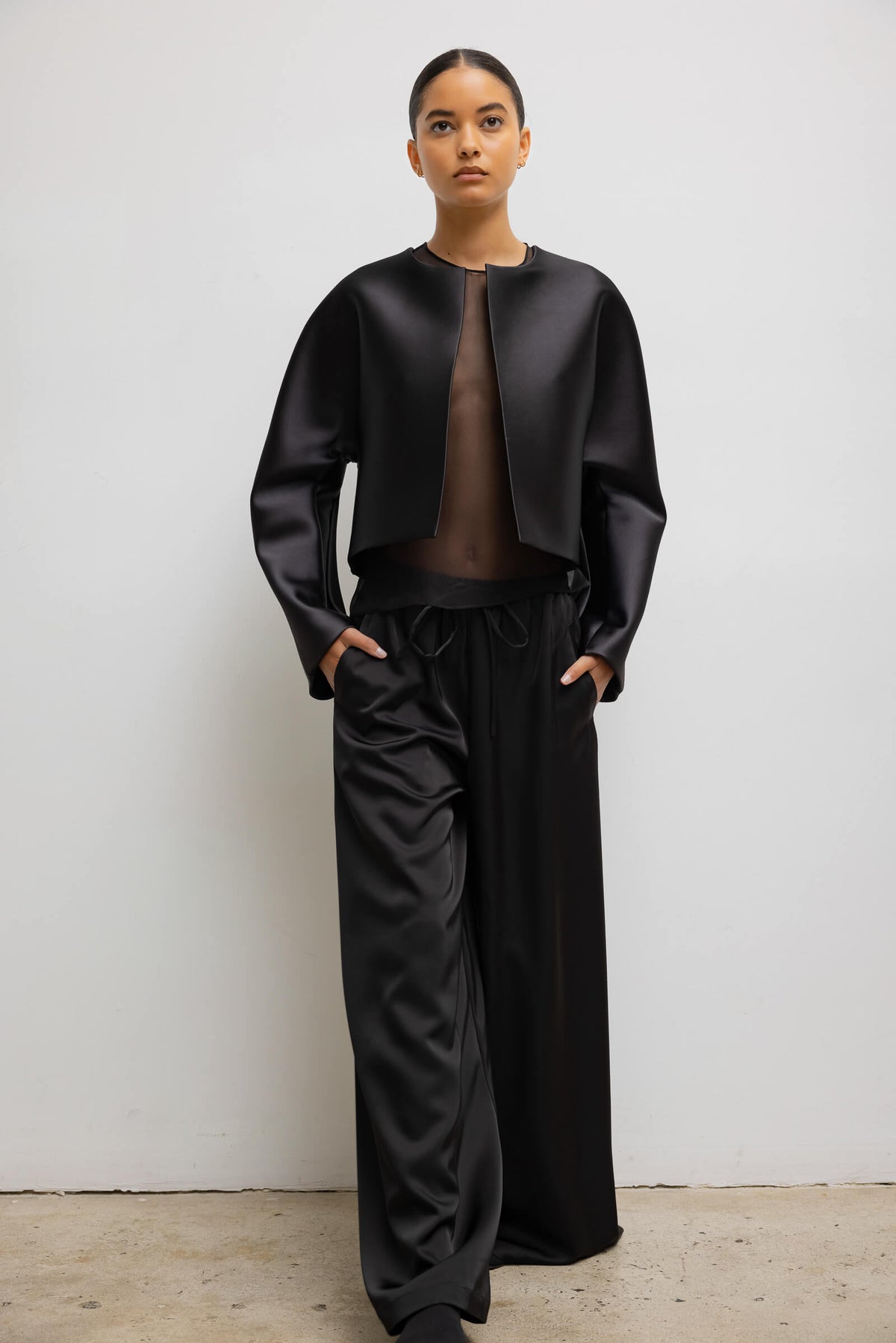Bobbi Crop Jacket - Black - Image 4