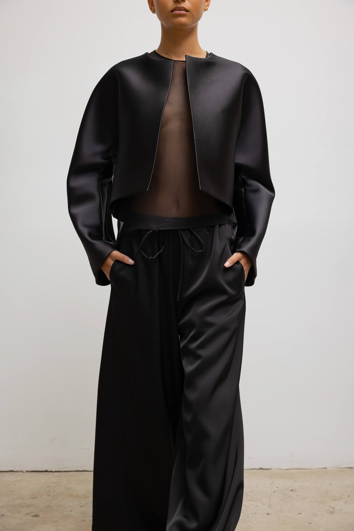 Bobbi Crop Jacket - Black - Image 5