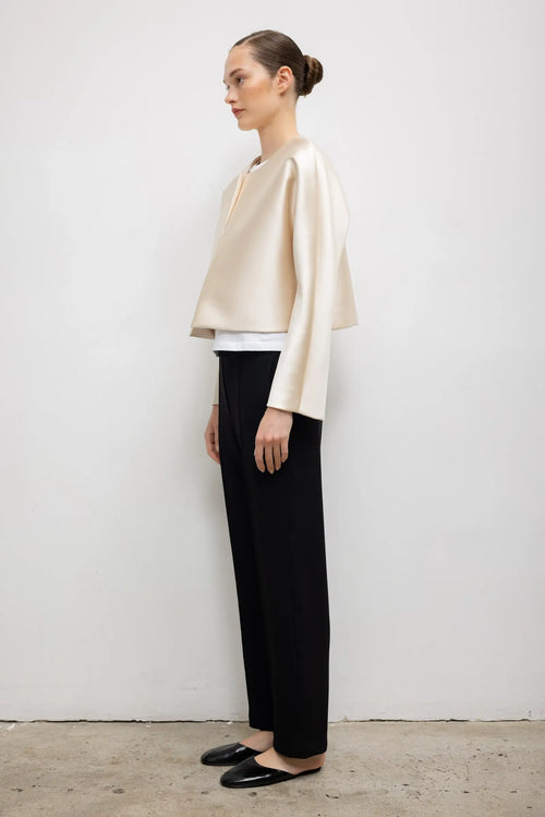 Pre-Order: Bobbi Crop Jacket - Champagne - Image 6