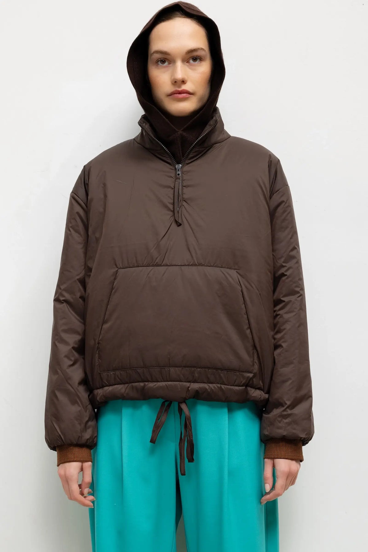 Pre-Order: Bo Puffer Anorak - Chocolate - Image 1