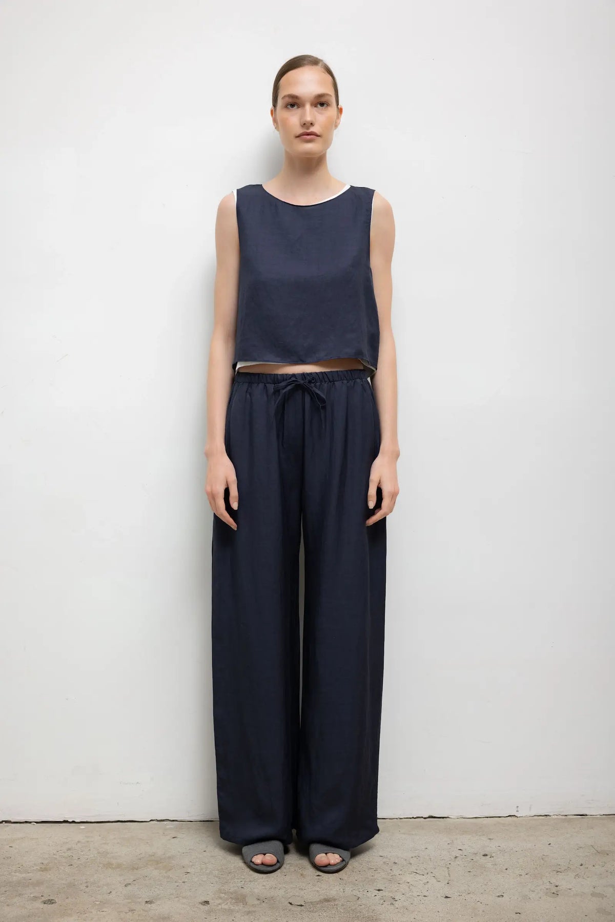 Daniel Drawstring Pocket Pant - Midnight - Image 1