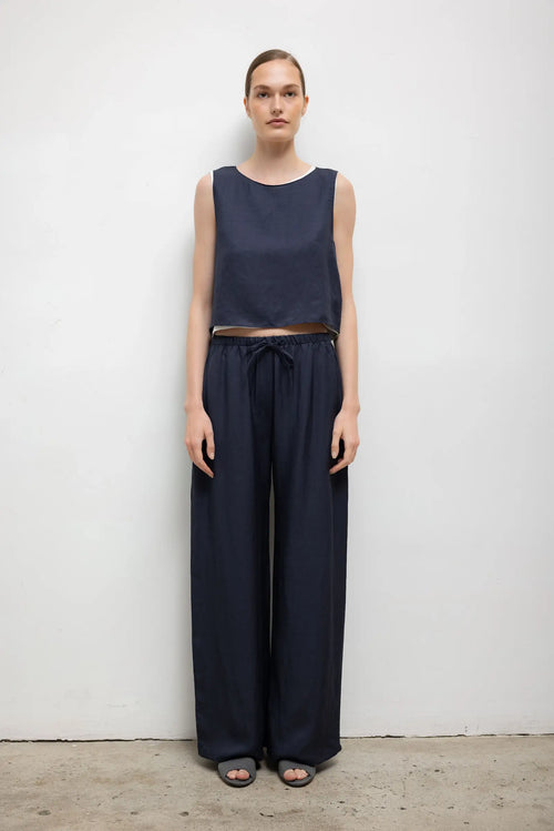 Daniel Drawstring Pocket Pant - Midnight - Image 1