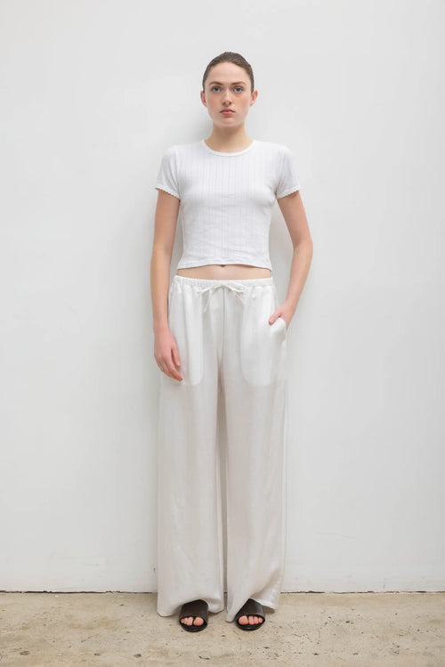 Daniel Drawstring Pocket Pant - Parchment - Image 1