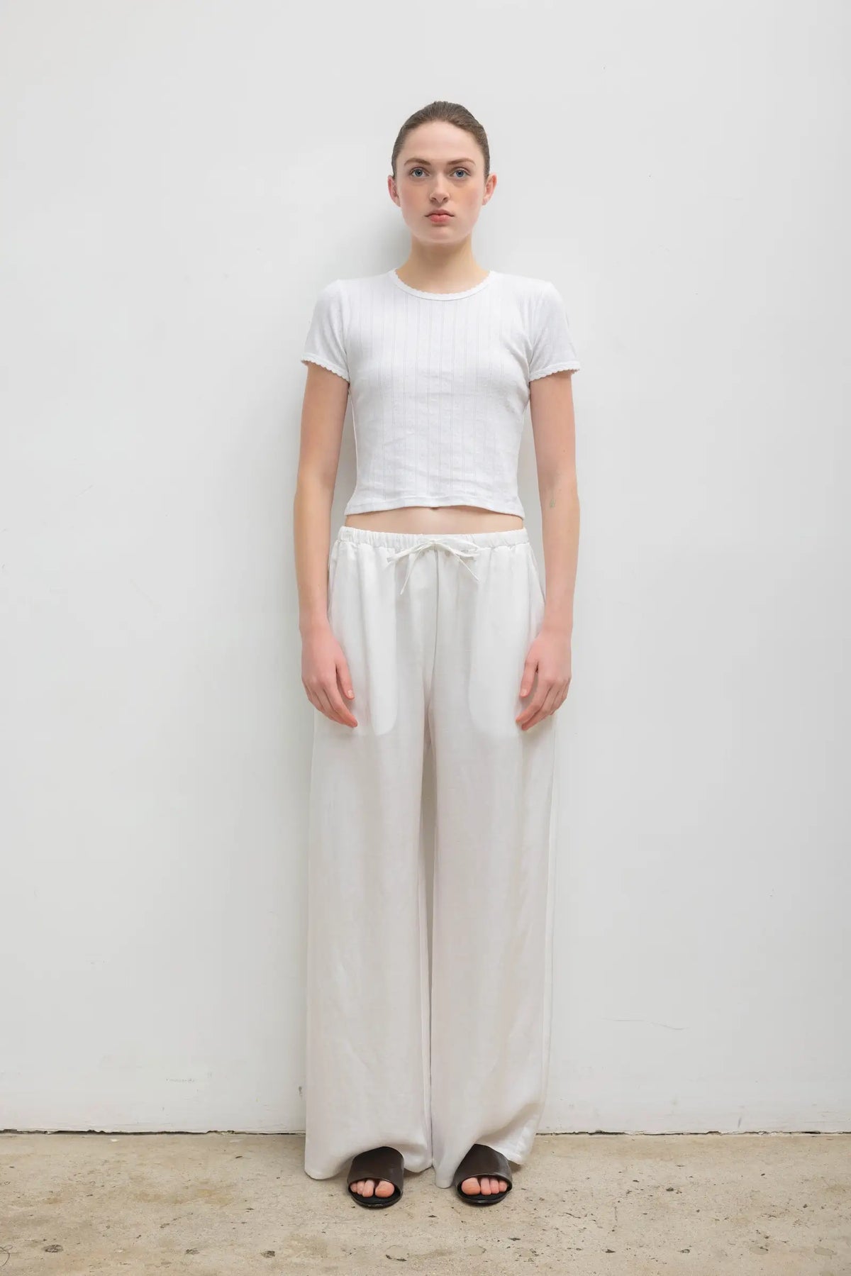 Daniel Drawstring Pocket Pant - Parchment - Image 3