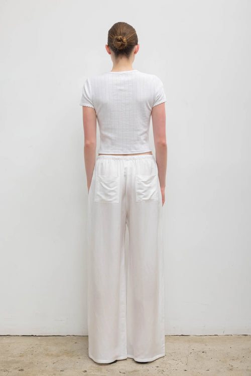 Daniel Drawstring Pocket Pant - Parchment - Image 6