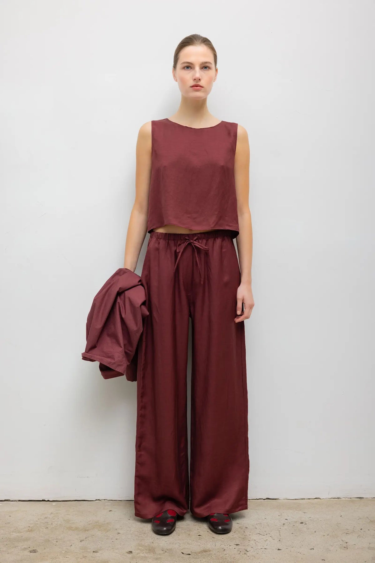 Daniel Drawstring Pocket Pant - Pinot - Image 1