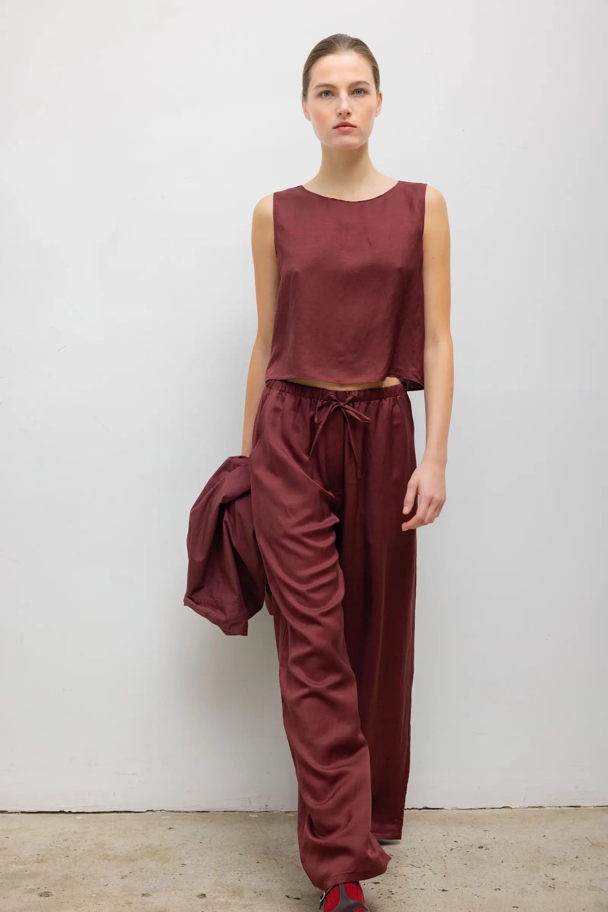Daniel Drawstring Pocket Pant - Pinot - Image 3