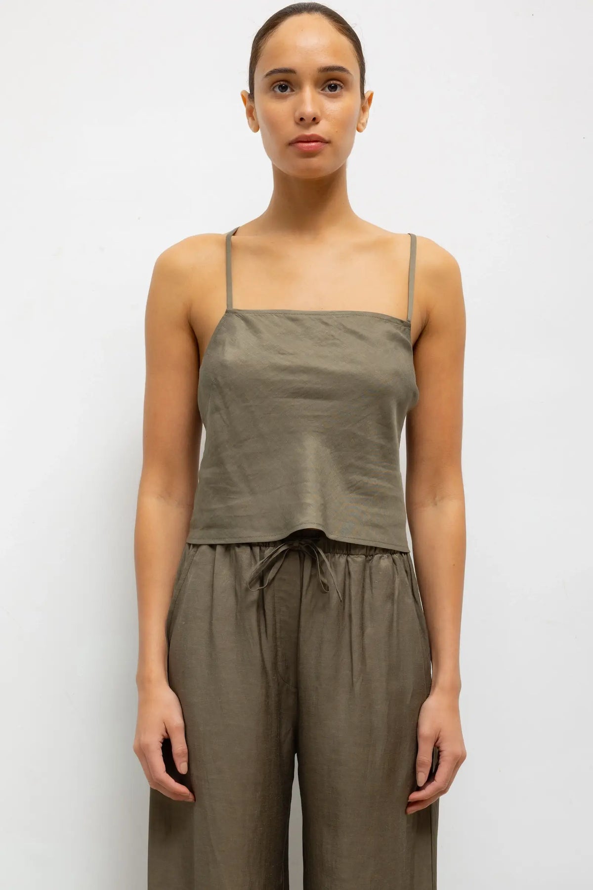 Daniel Square Neck Tank - Cypress - Image 1