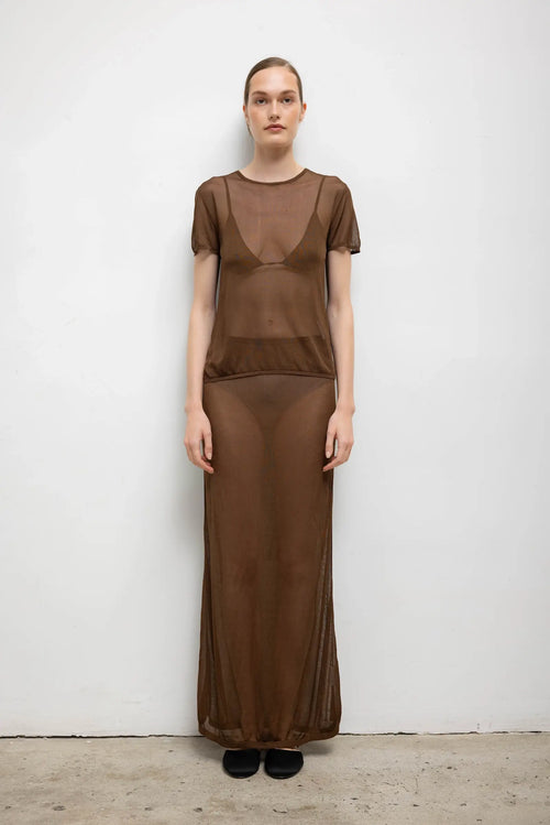Jack Ankle Skirt - Chocolate - Image 1