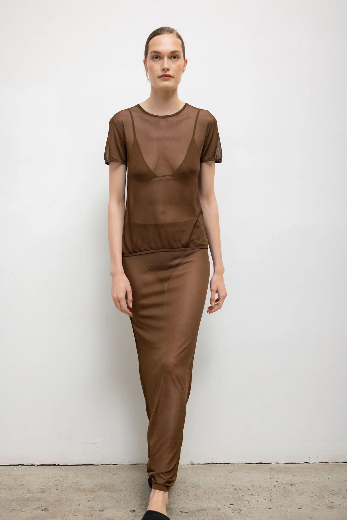 Jack Ankle Skirt - Chocolate - Image 3