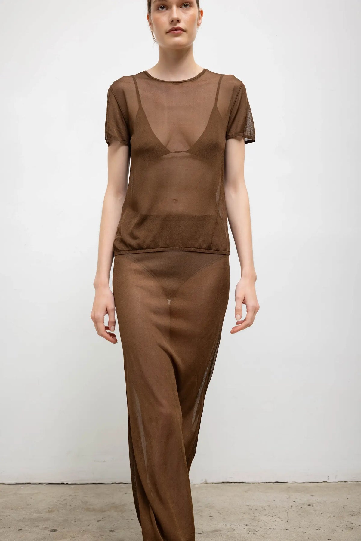 Jack Ankle Skirt - Chocolate - Image 4