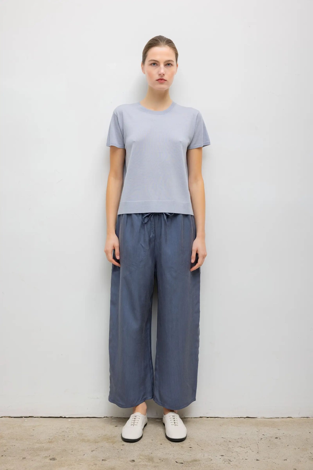 Kim Drawstring Pant - Denim - Image 1