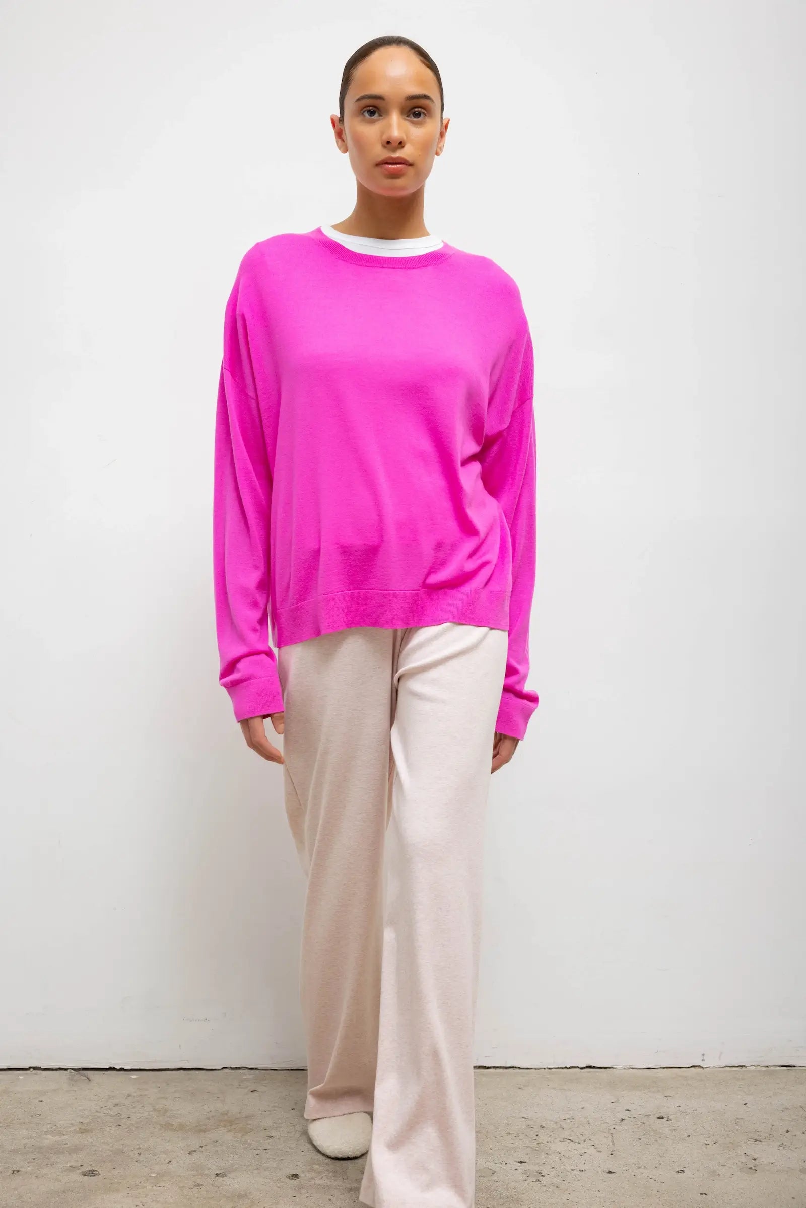 James Oversized Crewneck - Azalea - Image 4